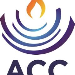 ACC initials with flame logomark