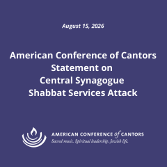 ACC statement on Central Synagogue Attack